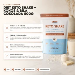 Diet Keto Shake – Kokos a Bílá Čokoláda 500g