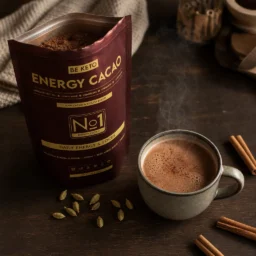 Ceremoniální Kakao – Energy (MCT olej & Lion’s Mane & Cordyceps) – Skořice & Kardamom 250g