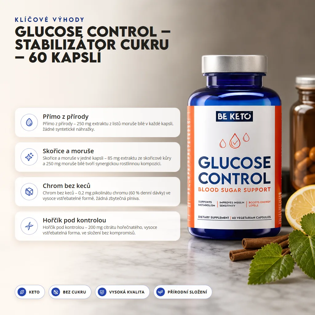 Glucose Control – Stabilizátor Cukru v Krvi – 60 Kapslí