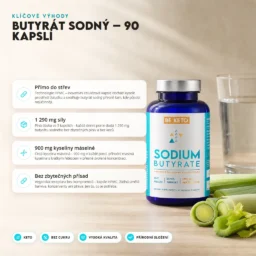 Butyrát Sodný – 90 Kapsli