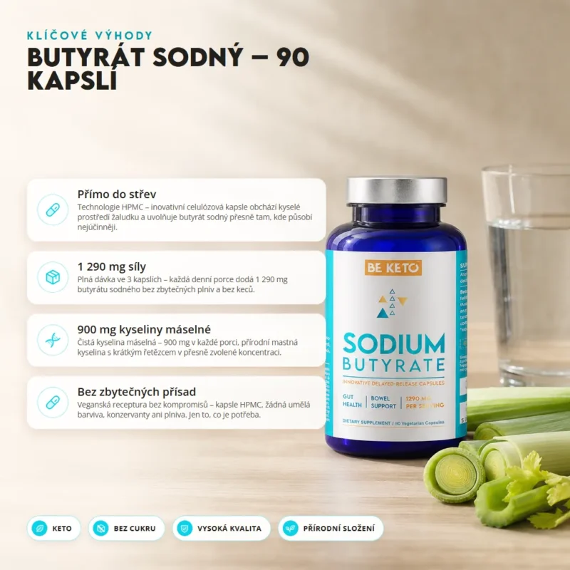 Butyrát Sodný – 90 Kapsli