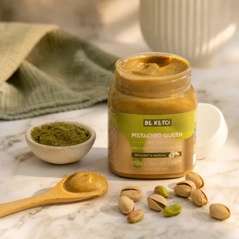 Keto Krém – Královna Pistácie 250g – Lifestyle 1 Keto Krém – Královna Pistácie 250g