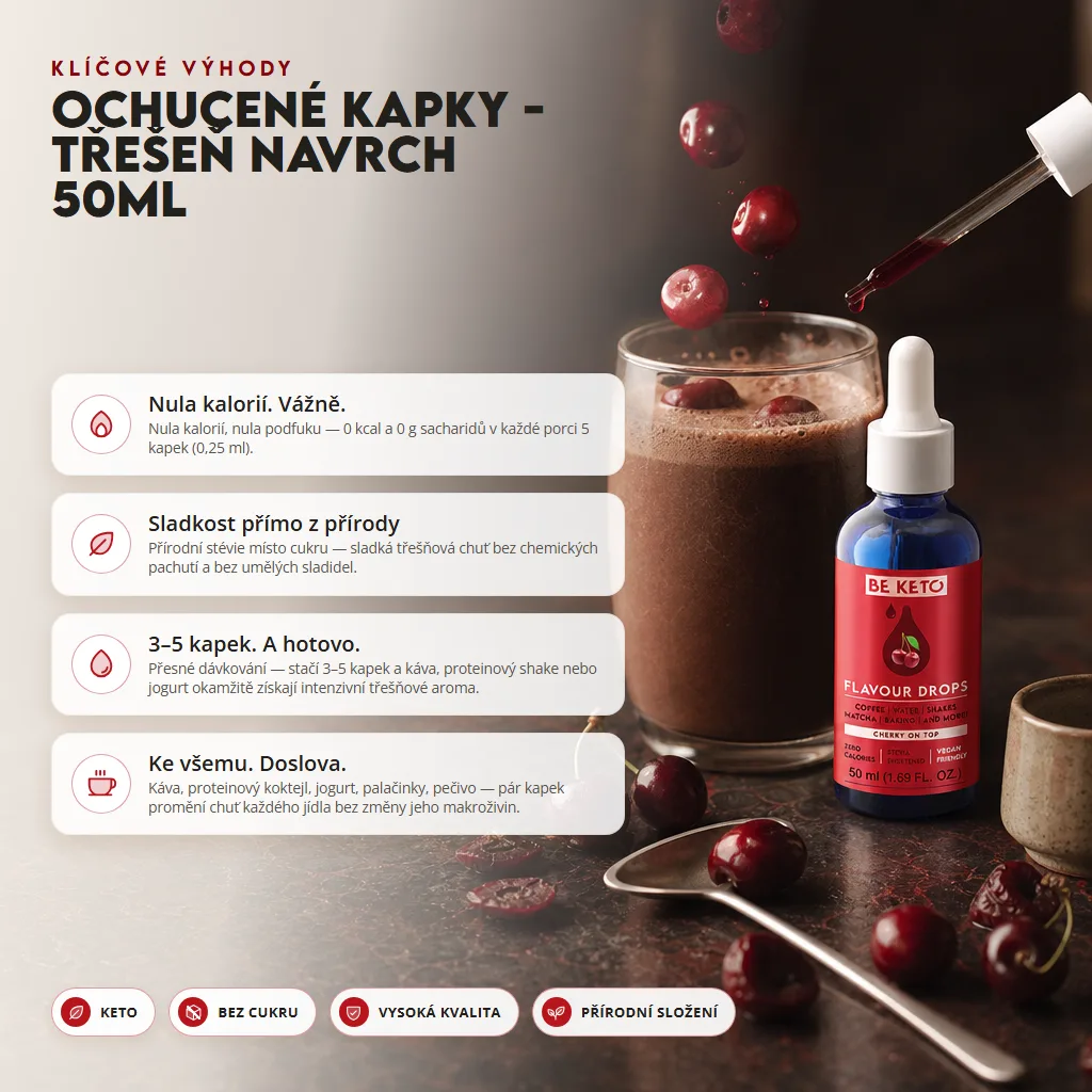 Ochucovací Kapky – Perfektně Višňový 50ml