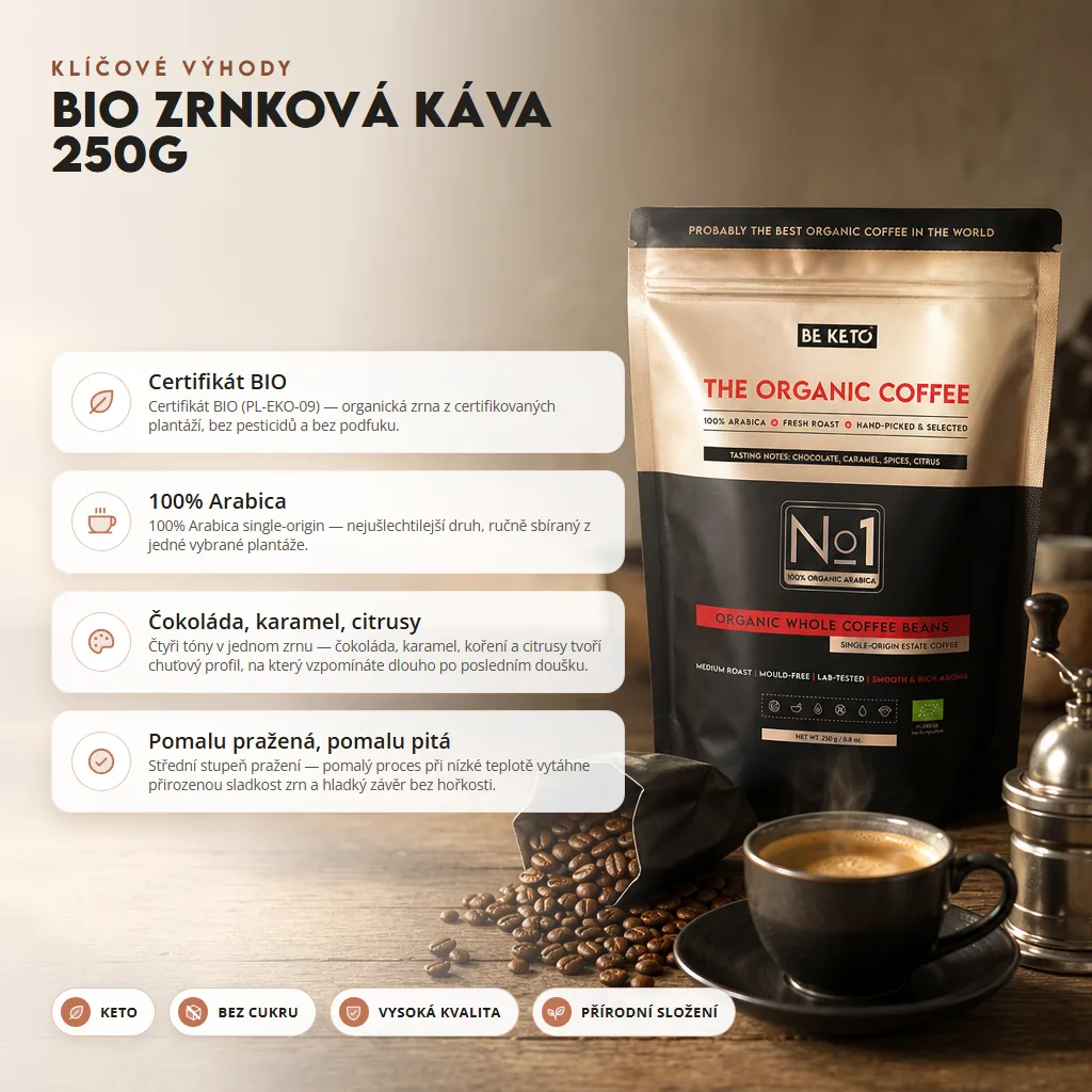 BIO Zrnková Káva 250g