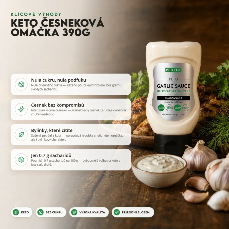 Keto Česneková Omáčka 390g