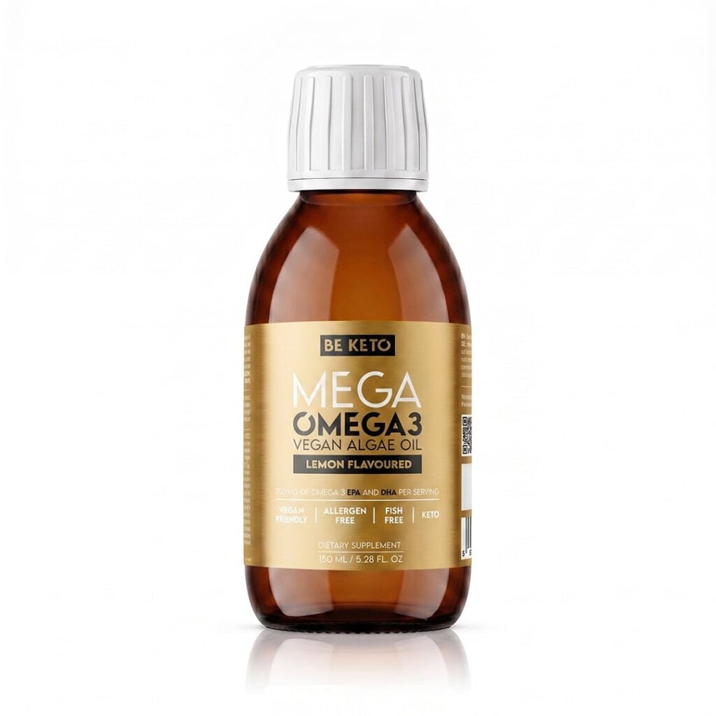 MEGA Omega 3 Veganská – Olej z Řas Citronový 150ml